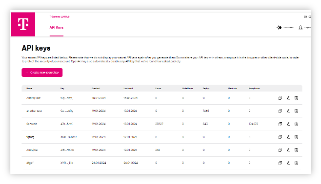 API Key Portal